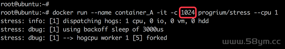 docker 限制容器对CPU的使用